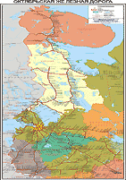 Карта и схема Октябрьской железной дороги