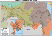 Карта и схема Дальневосточной железной дороги