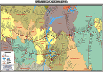 Карта и схема Куйбышевской железной дороги